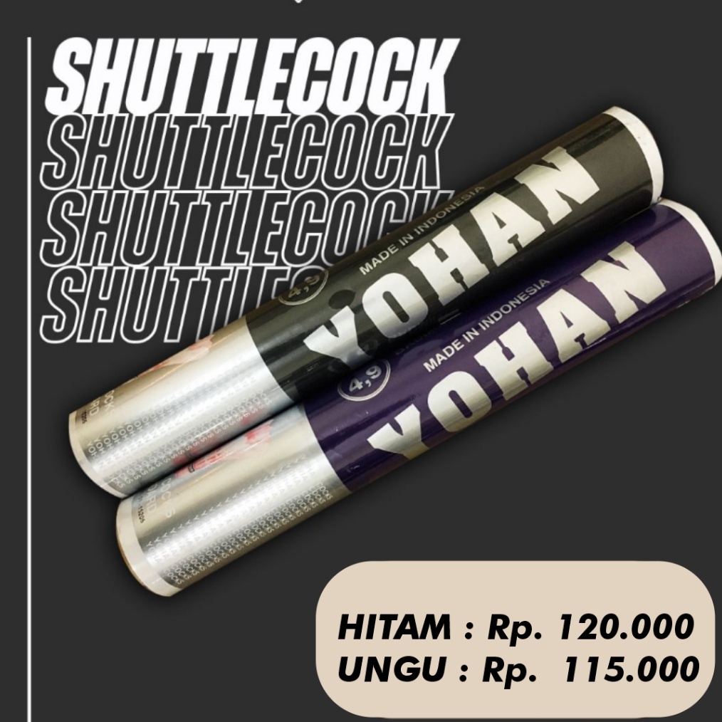 KODE H58Z SHUTTLECOCK YOHAN KOK BULU TANGKIS YOHAN KOK BADMINTON YOHAN SPEK TURNAMEN  BISA COD