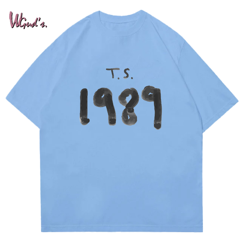 WGUD'S Cotton Combed 30S T-shirt T.S. 1989 [sablon DTF] Unisex Pria & Wanita *PREMIUM QUALITY*-BABY BLUE