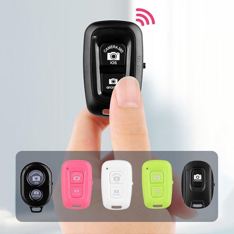 Remot Bluetooth Kamera HP 2 Tombol / Remote Shutter Tomsis Bluetooth Kamera Selfie AH005