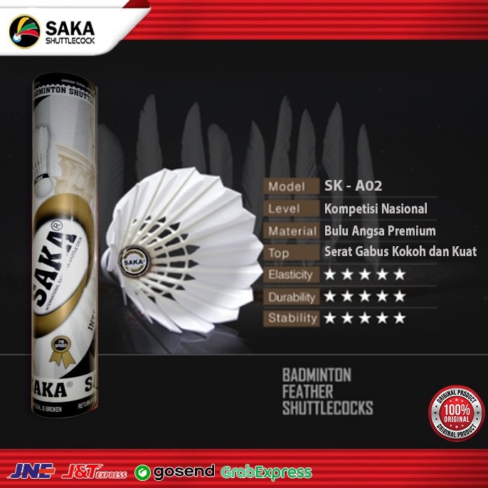 KODE I8R SHUTTLECOCK SAKA SHUTTLECOCK BADMINTON KOK BULUTANGKIS BADMINTON SK  A2