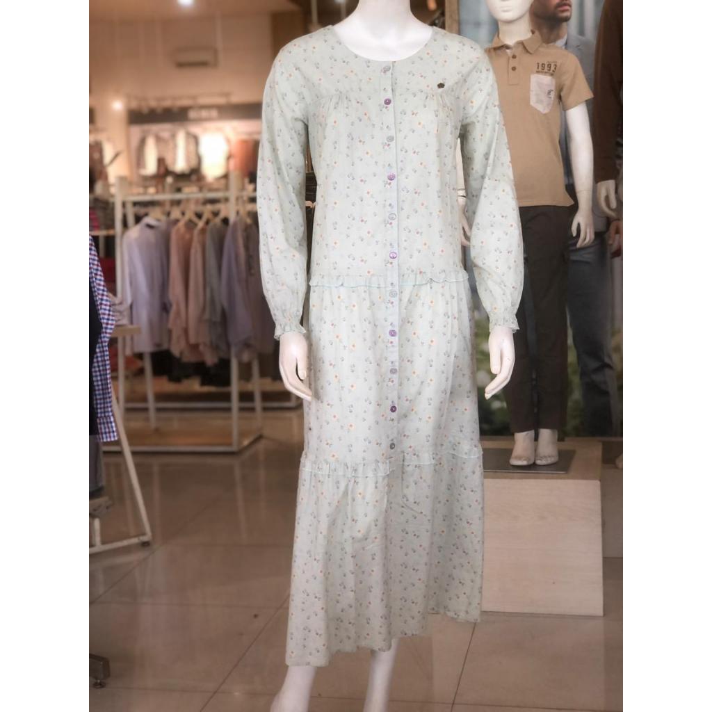 DRESS CORNICHE HIJAU SAGE ORIGINAL BRAND MATAHARI