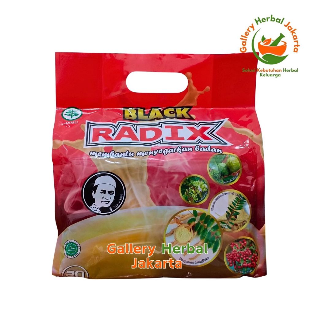 

Kopi Black Radix Pak Haji isi 20 Sachet