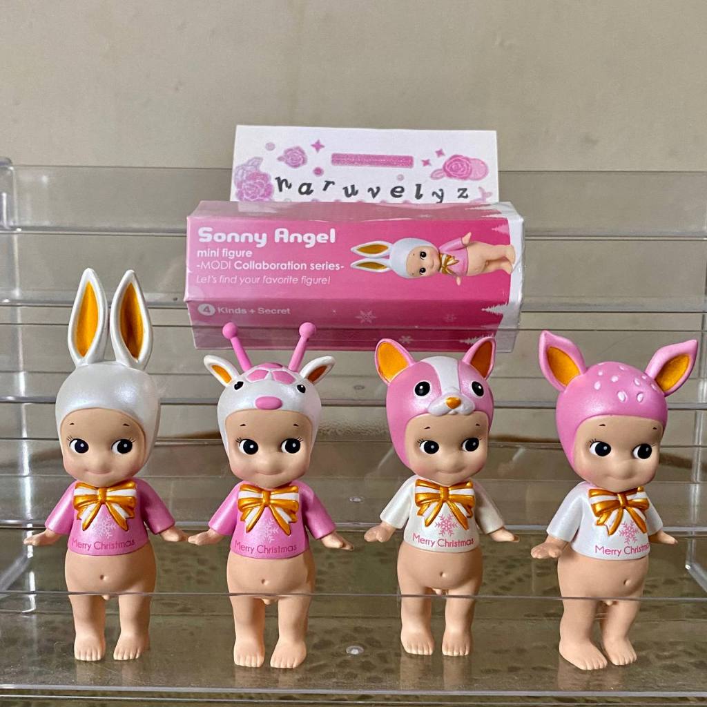 [Ready] ORI Sonny Angel Figure MODI Collaboration Limited Series - sakura carnation fawn giraffe pin