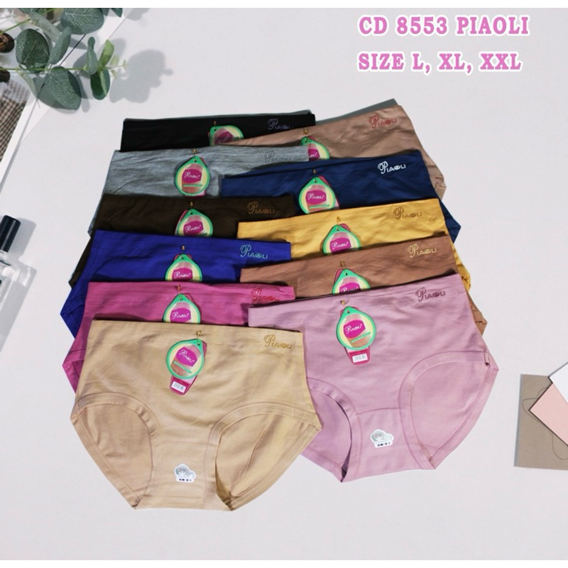 3PCS CD PIAOLI 6088 CELANA DALAM WANITA PIOLI TERLARIS