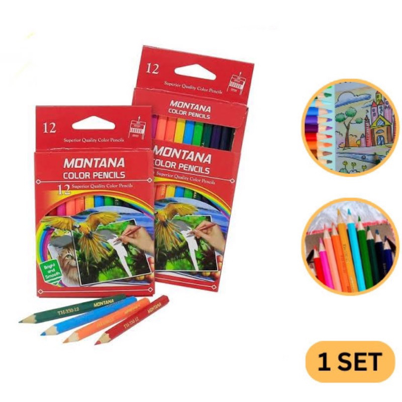 

Pensil Warna Color Pendek Pensil Warna Kecil 1 Set 12 pcs