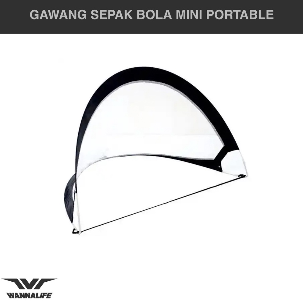 KODE X7H Gawang Sepakbola Mini Portable Wannafit  Latihan Bola Sepak Foldable Kecil Anak Remaja Leng