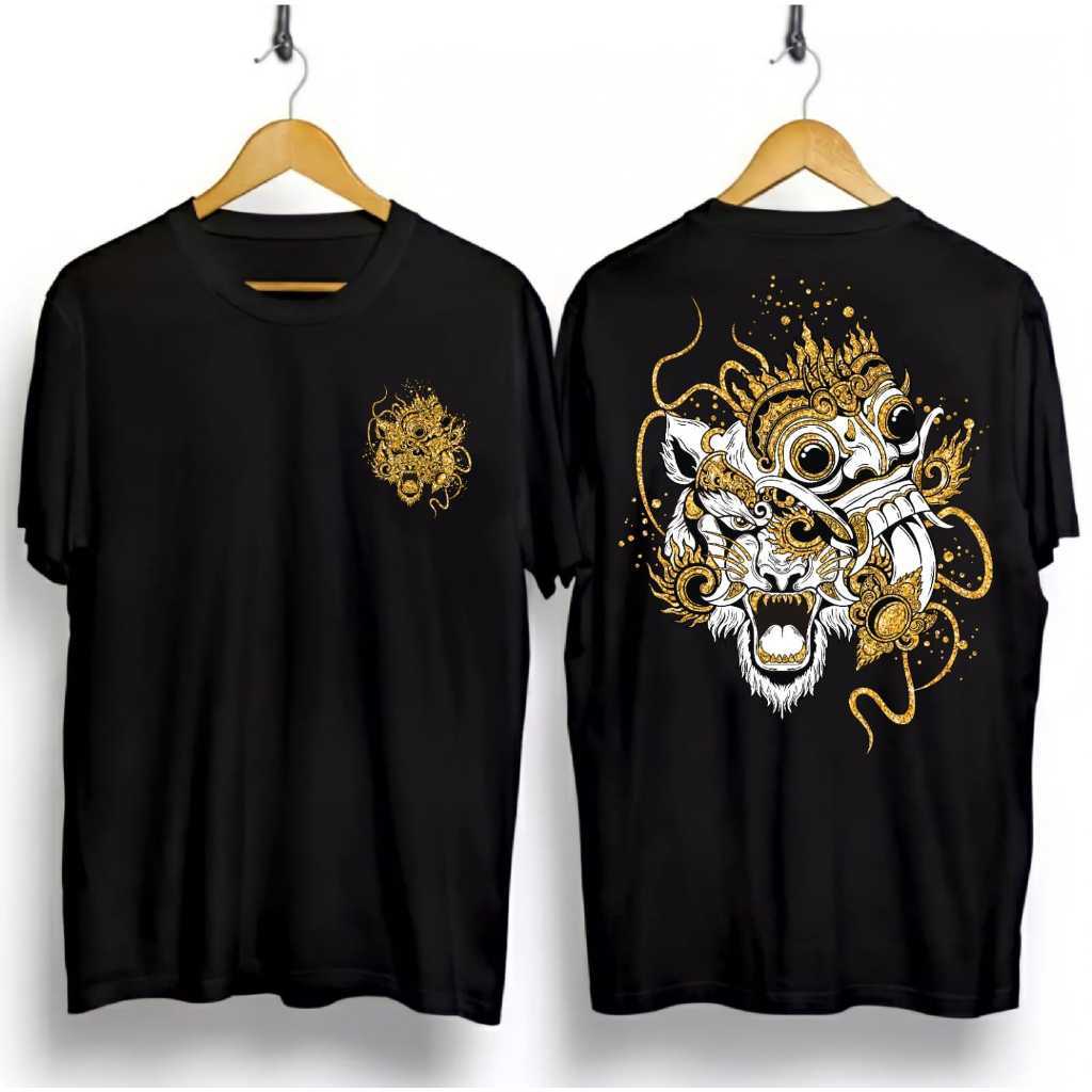 Kaos Barong Harimau Jawa Bali / T-shirt Wayang Java Distro Pria | Wanita  Katun Combed 30s