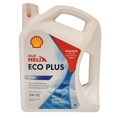 Oli Shell Helix ECO Plus 5W 30 3 Liter Original - Oli Mobil LCGC