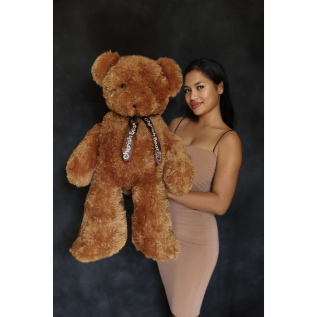 Jumbo Teddy bear Boneka Beruang Cute Maxwell Flowers