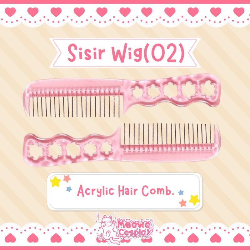 [meowo] Sisir wig akrilik