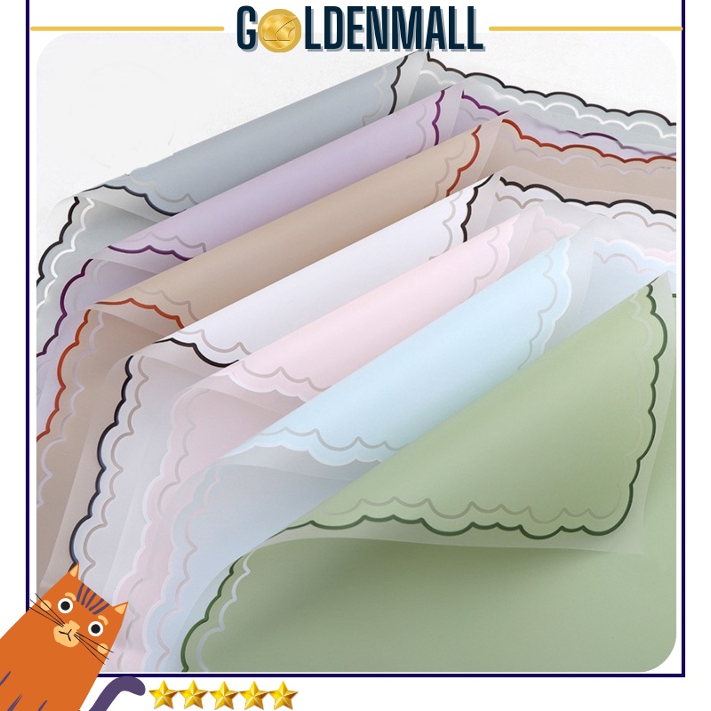 

Termurah 2 LEMBAR Kertas Buket List Cloud Frame Transparan Kertas Buket Bunga Cellophane Florist Kertas Kado 618