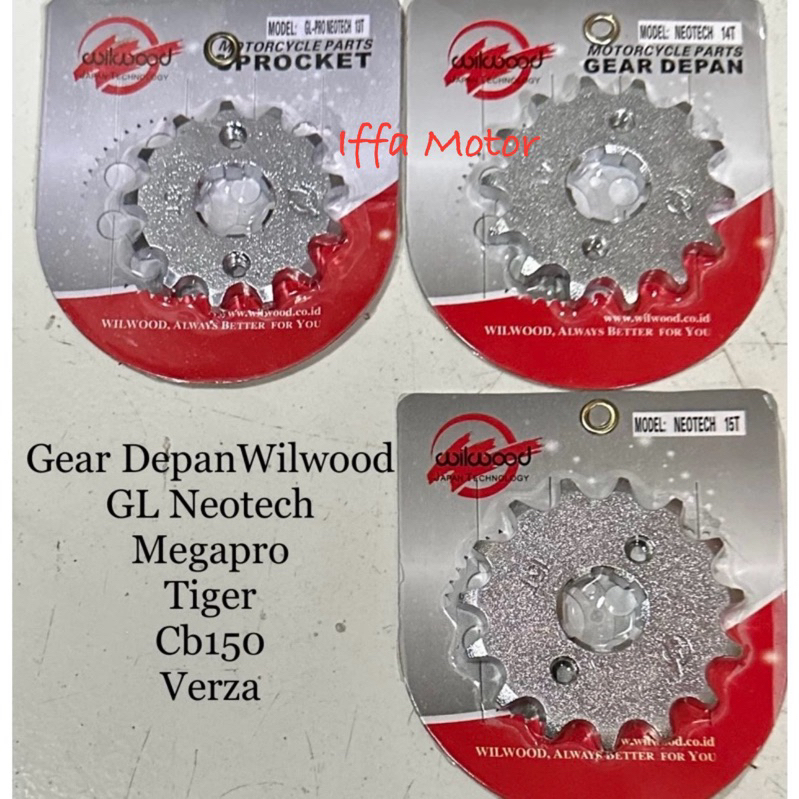 Gear Gir Depan Wilwood GL Neotech Megapro Tiger Cb 150 Verza