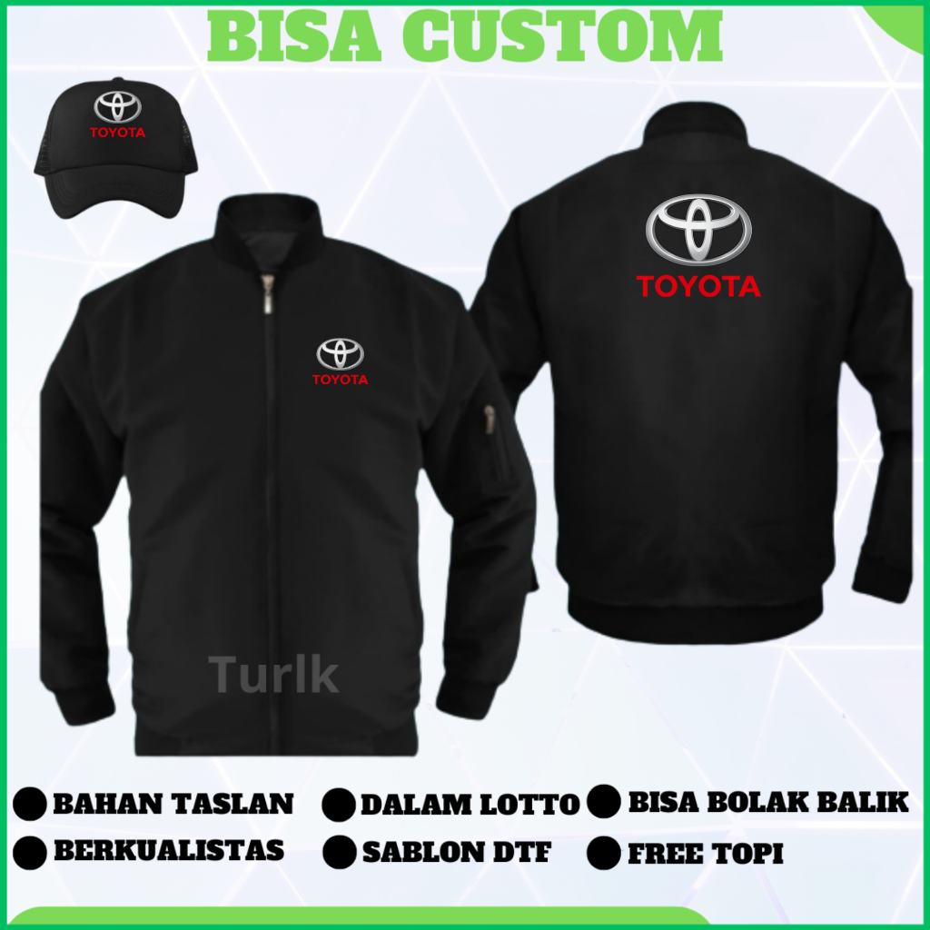 Jaket Toyota Jaket Mobil Toyota Bomber