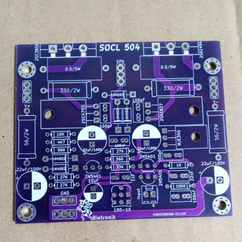 pcb driver power socl 504 double layer