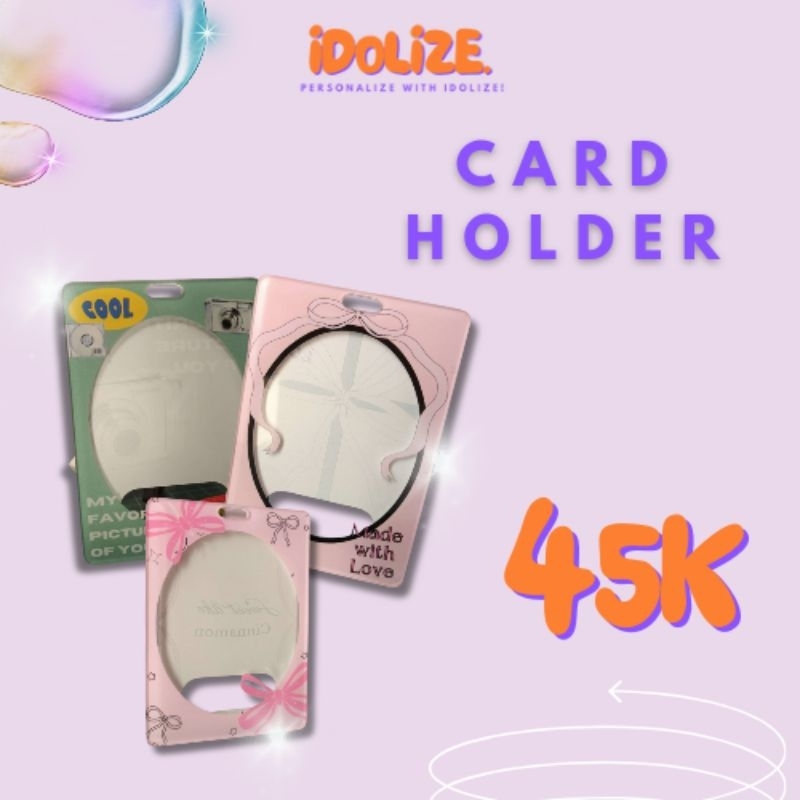 [READY LIMITED STOCK] ACRYLIC PHOTOCARD PC HOLDER / CAHOL