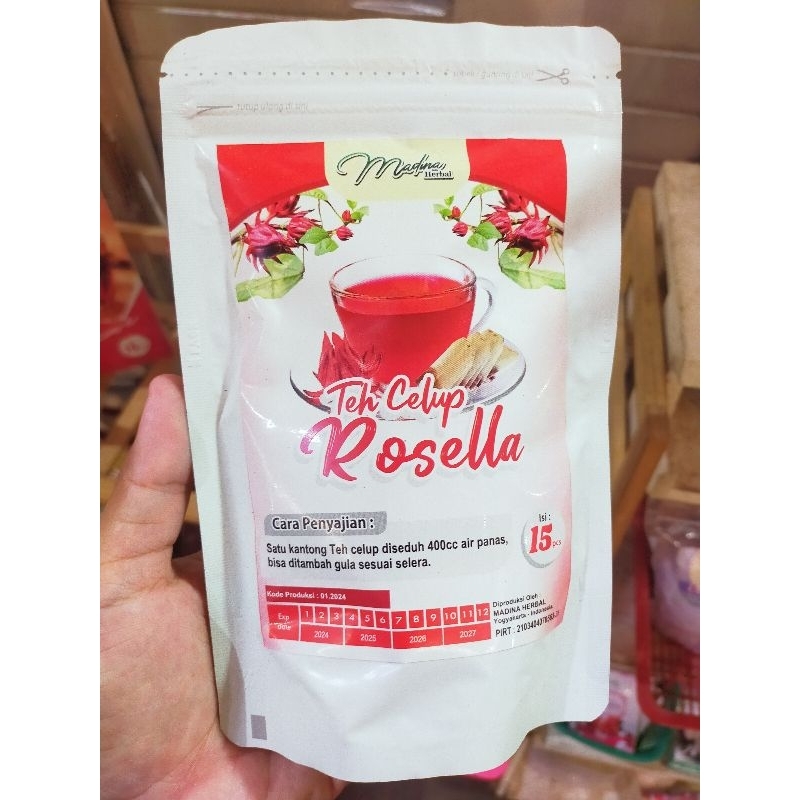 

tea Rosella - teh celup Rosela - teh celup herbal original - flower tea - kaya antioksidan - melancarkan BAB - mengatasi infeksi dan peradangan