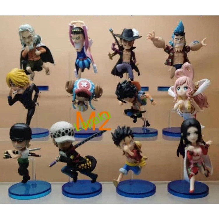 Figure Wcf One piece Set 12 Mainan