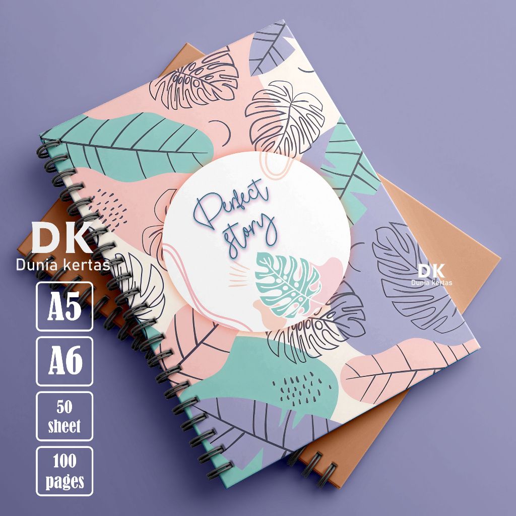 Notebook Ring A6 / Notebook Journal / Buku Tulis A6 Spiral Notebook Aesthetic / Spiral Buku Agenda