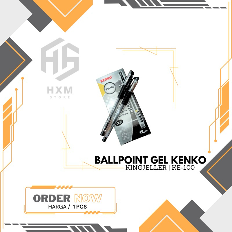 

Ballpoint Gel Kingjeller II KE-100 KENKO 0.5mm [1 Pcs]