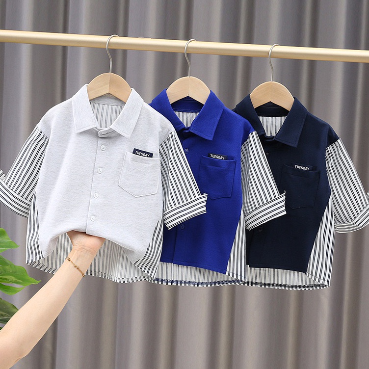 Ready Ekonomis  Kemeja anak laki laki import kemeja kaos anak cowok lengan panjang anak cowok impor 