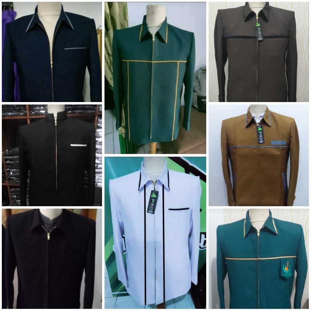 Jasket Wol Novus Jas Jaket Pria Wanita Lis Kerah Saku Premium By Jasco Tasik Original