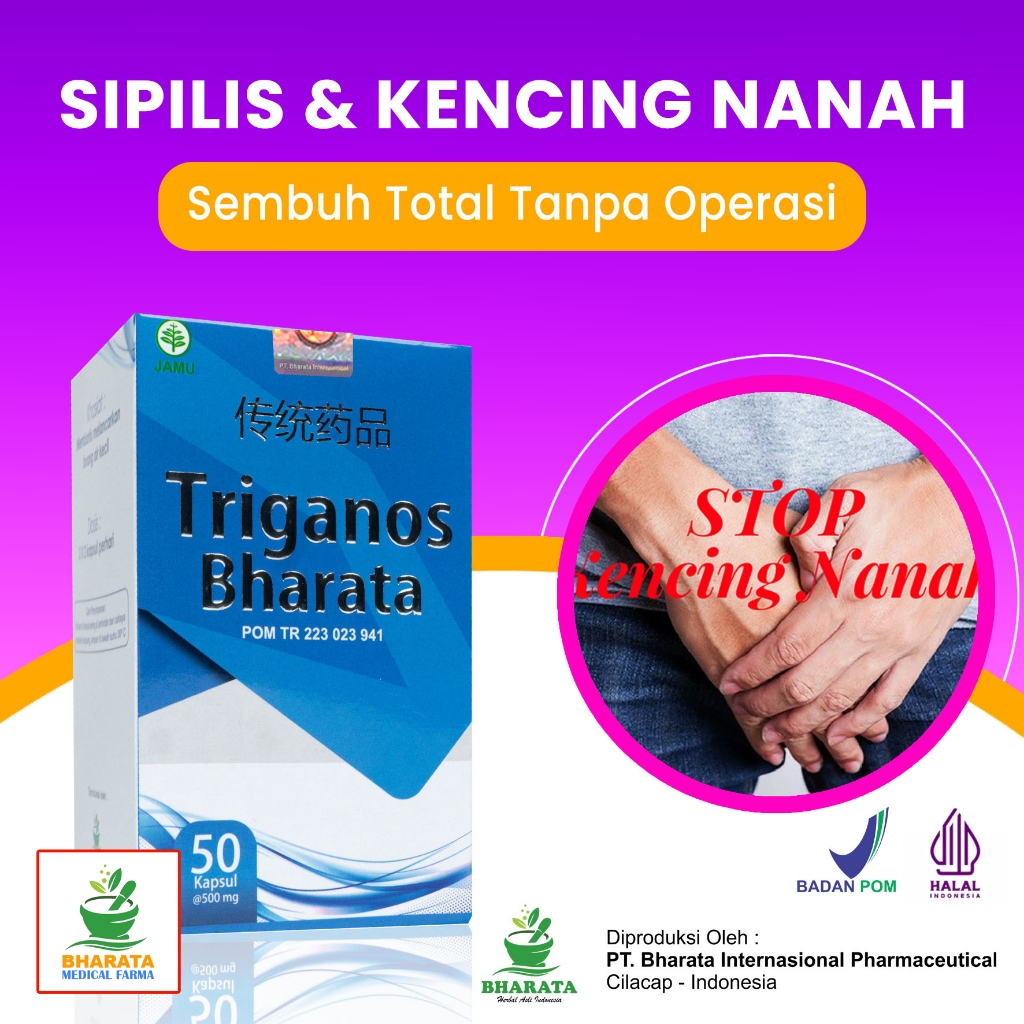 Obat Sipilis - Gonore - Kencing Nanah - HIV -  Triganos Bharata