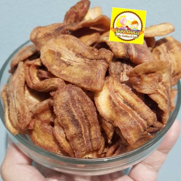 

Gaya Keripik Pisang Manis Oven Kering 25 Gram Duo Bocil Snack