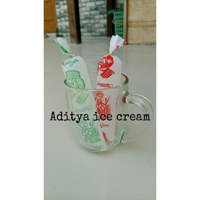 100 pcs Plastik Unyil es mambo es lilin jadul