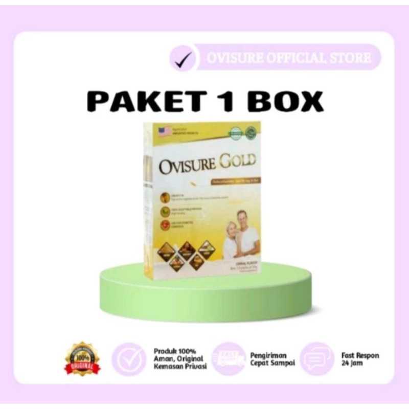 

1 BOX OVISURE GOLD MILK - SUSU KESEHATAN TULANG DAN SENDI