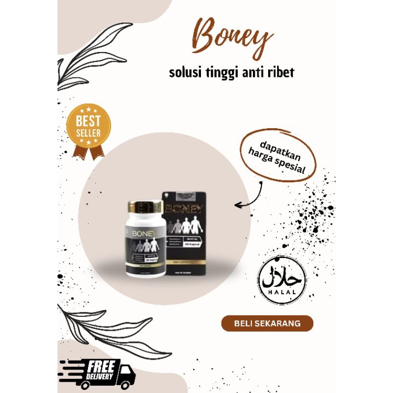 Dr O - Boney/Kapsul Peninggi Herbal/Bantu Naik 5-15 Cm