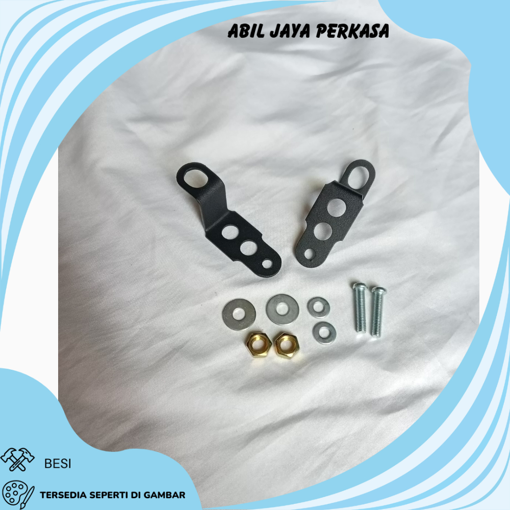 BRAKET LAMPU TEMBAK DUDUKAN LAMPU KOLONG VARIO 125 BOHLAM SEPASANG