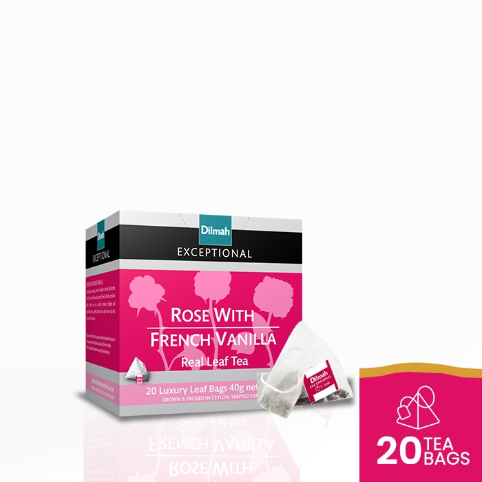 

Dilmah Exceptional Rose With French Vanilla Tea - Teh Celup