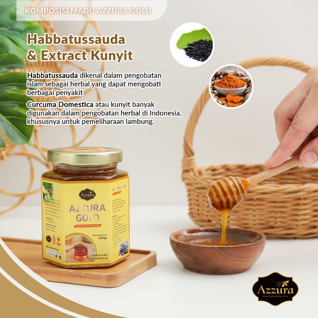 

Madu murni alam Azzura Gold 200 gr