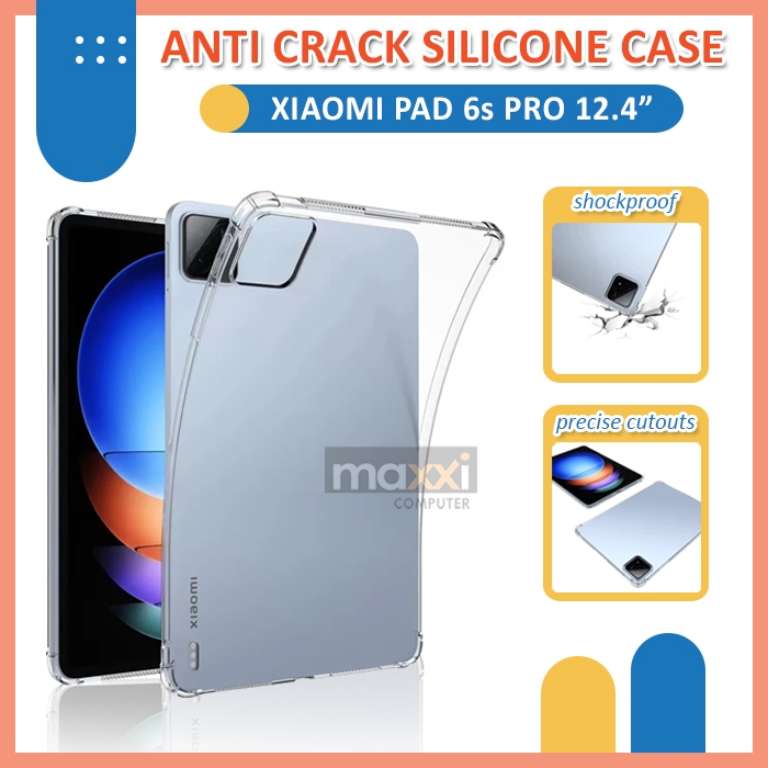 Xiaomi Pad 6s Pro 12.4 Inch 12,4" Tab Tablet 2024 Anti Crack Silicone Clear Soft Case Casing Cover S