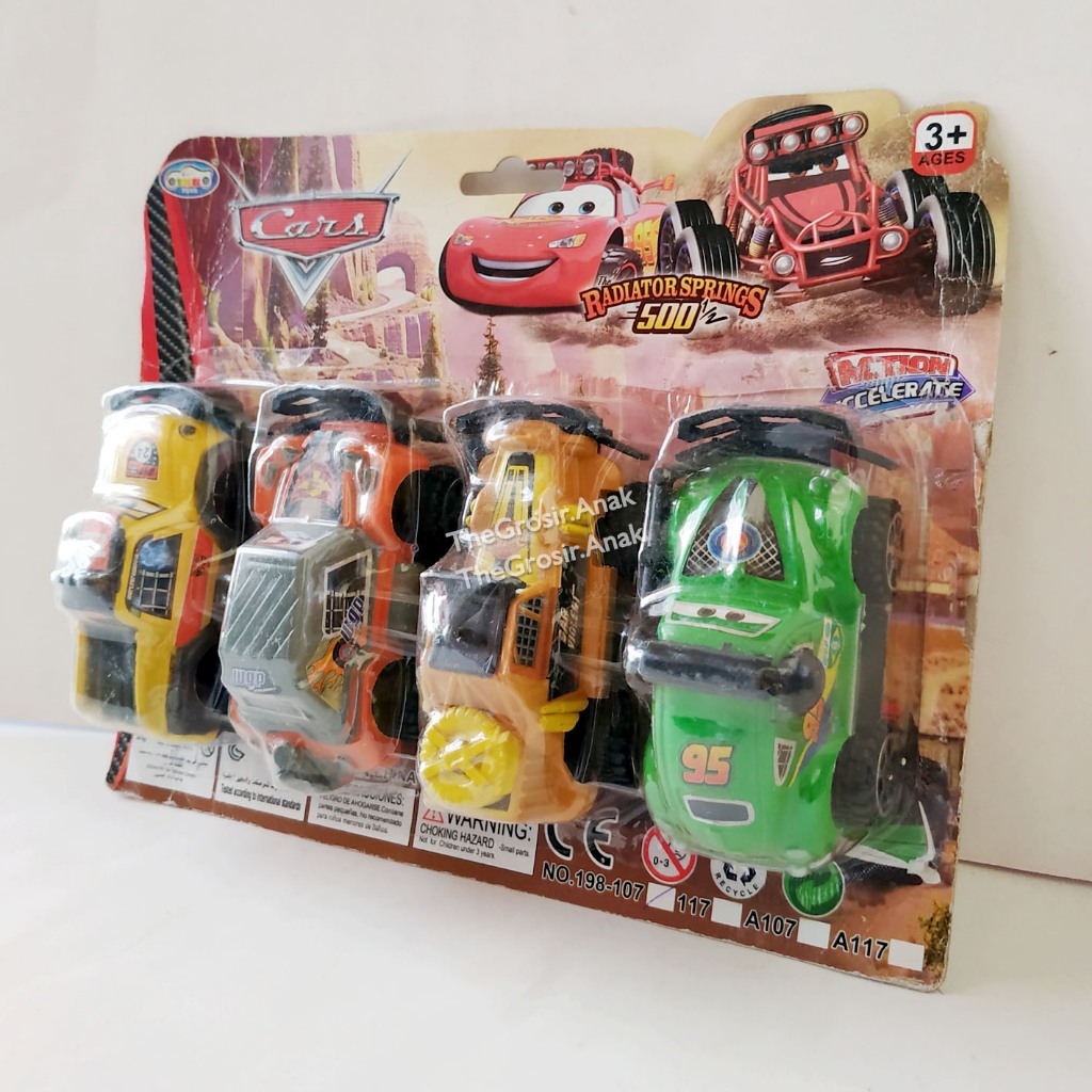 TGACars Radiator Springs 500 ISI 4 Mainan Mobil Mini Figure Lightning McQueen