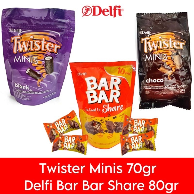 

Delfi Bar Bar Twister minis pouch 70gr 80gr