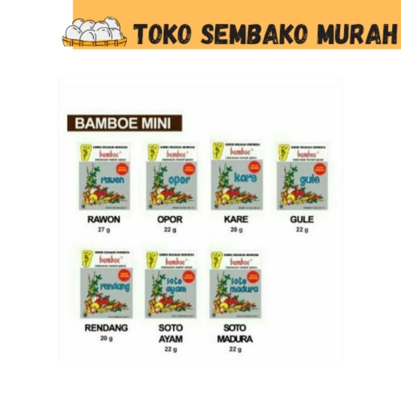

BUMBU BAMBOE KECIL ALL VARIANT (TULIS DINOTE)