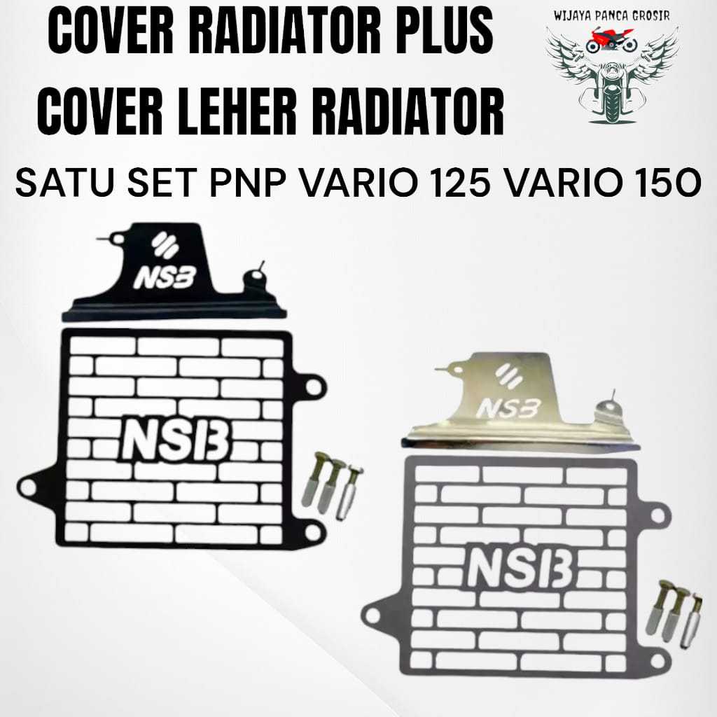 COVER RADIATOR SET COVER LEHER RADIATOR NSB PNP VARIO 125 VARIO 150 WJY555