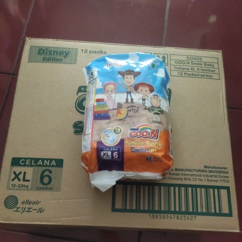 GOON XL6 1KARTON (ISI 12PCK × 6PCS)