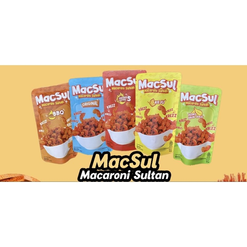 

Macaroni | MacSul | Makaroni Sultan | Snack Cemilan Enak Murah | Snack Cemilan Kekinian