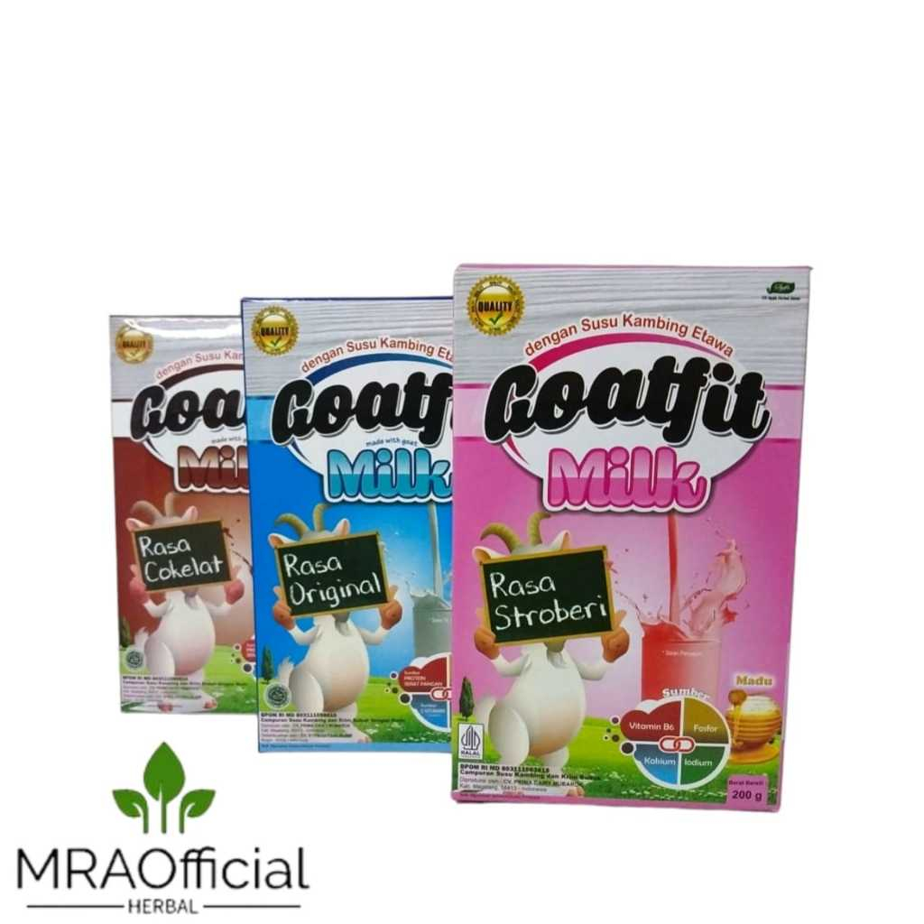 

Goatfit Milk | Susu Kambing Etawa Plus Royal Jelly | Goatfit Original | Susu Kambing Bubuk 200 gr