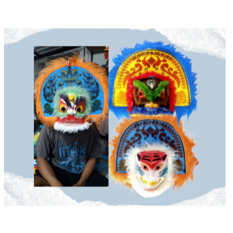 Topeng Reog Jaranan Mainan Tradisional Anak || Topeng Mainan Reog Barongan Anak