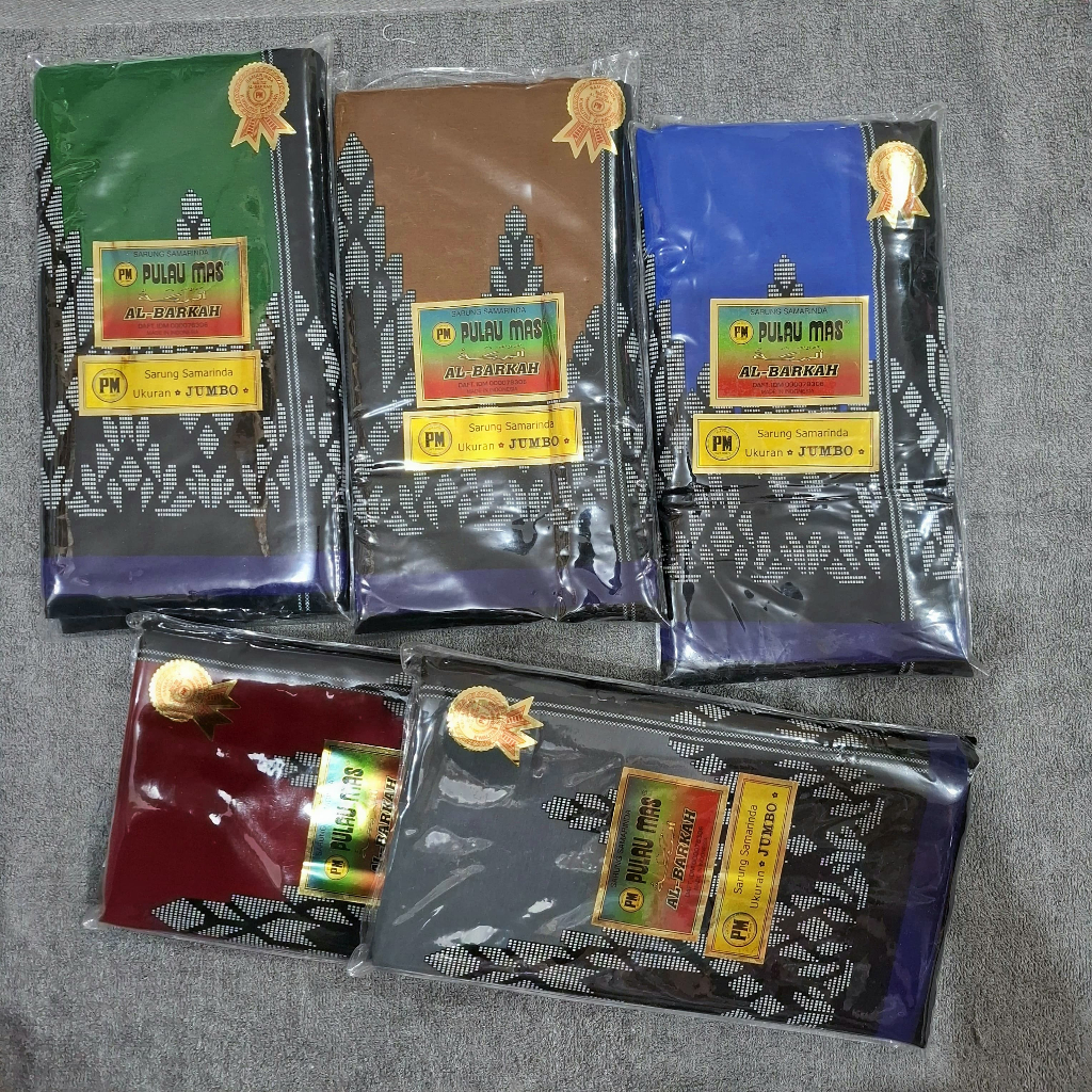 Kain Sarung Pria Sarung Samarinda PM Sarung Pria Al-BARKAH Jumbo