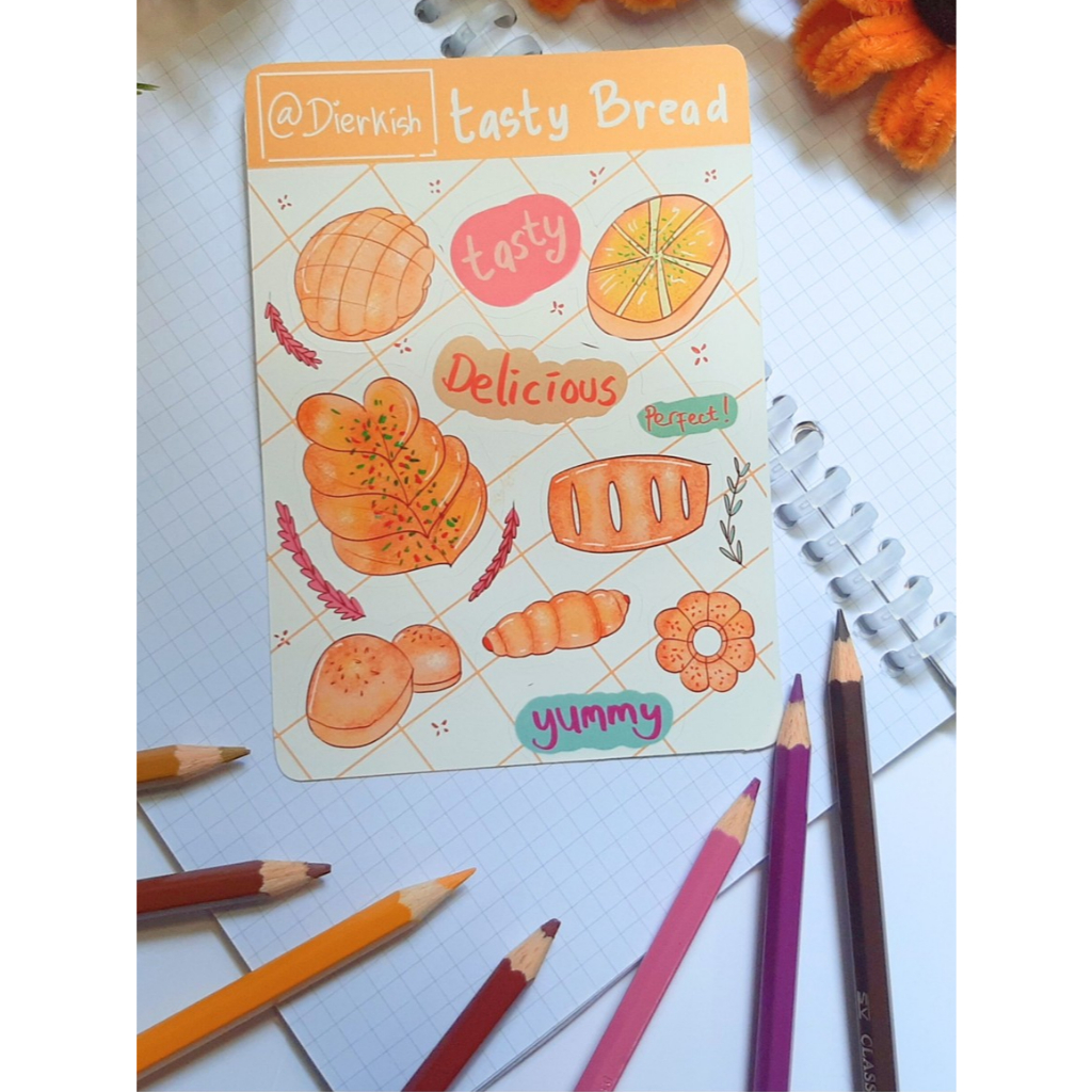 

DIERKISHALLEY sticker sheet - Bread time