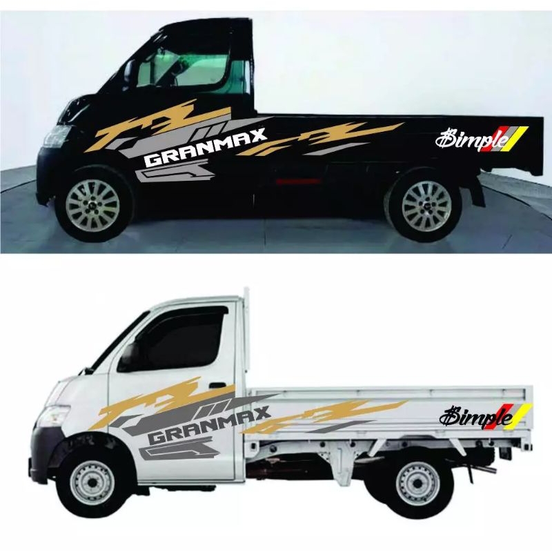 cutting sticker mobil grandmax simple sticker variasi body samping mobil grandmax