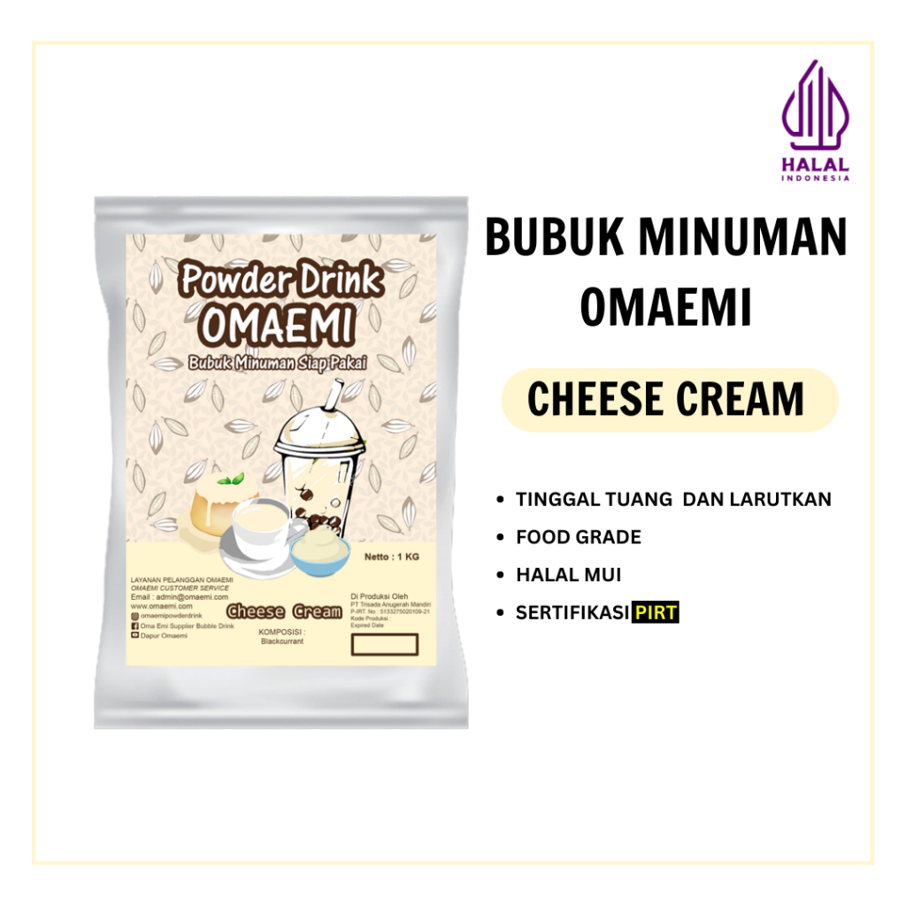 

BUBUK MINUMAN PREMIUM CHEESE CREAM 1 KG | BPOM & HALAL