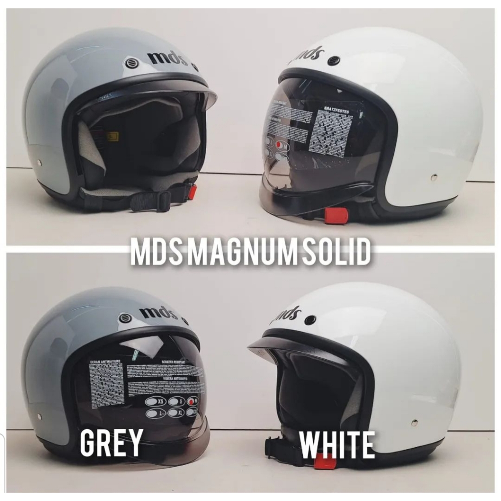 Helm Bogo Retro Classic MDS Magnum Original Helm Pria Wanita Hijab Kekinian