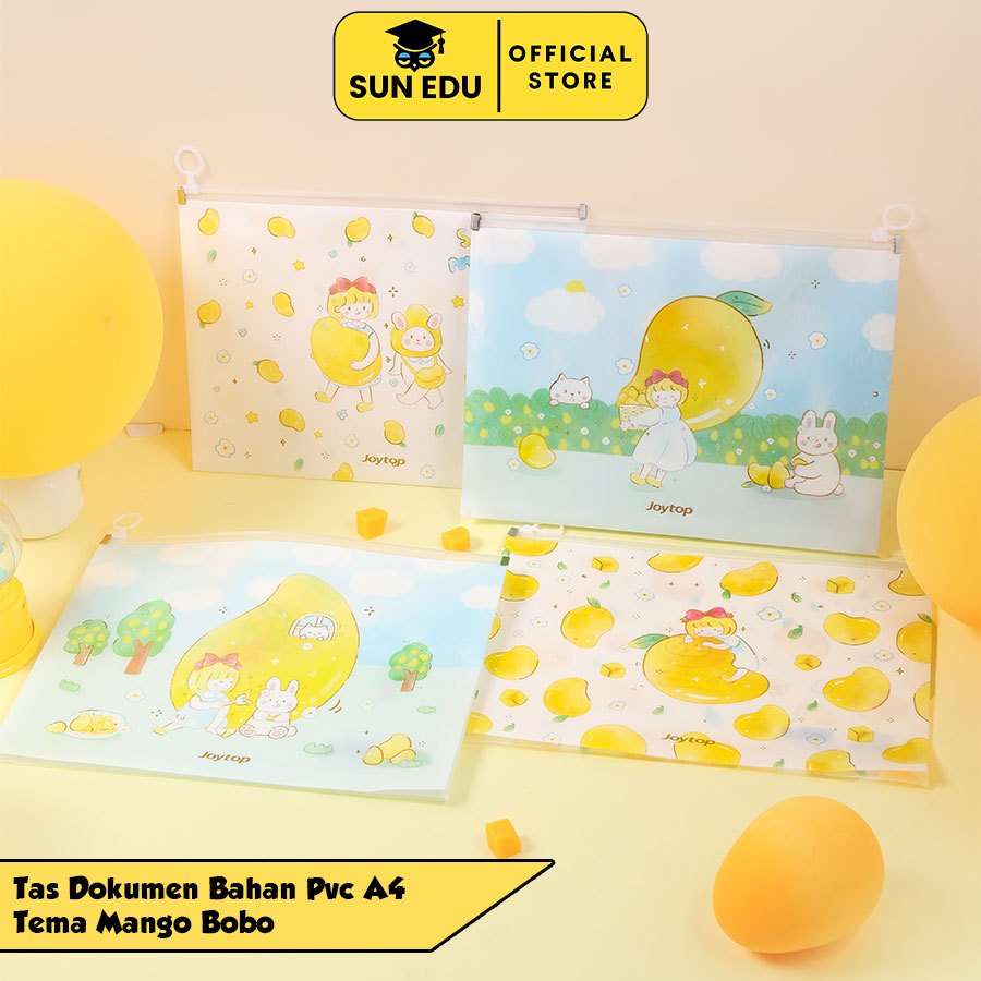 

Zipper File Holder A4 Penyimpanan Dokumen/ Filder file maps A4 Manggo Bobo Garis