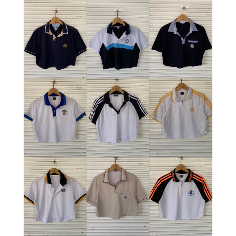 POLO CROP KERAH / POLO CROP SHIRT / POLO CROP SERAGAM SEKOLAH