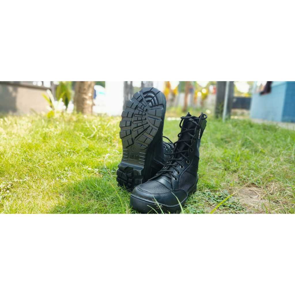 SEPATU PDL JATAH TNI AD MODEL CUERO WEBA SAFETY BOOTS KOMBINASI CORDURA terbaru